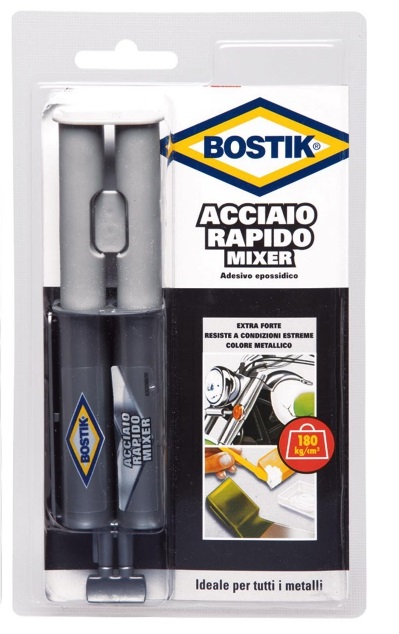 Colla Bicomponente Acciaio Rapido Mixer 24ml